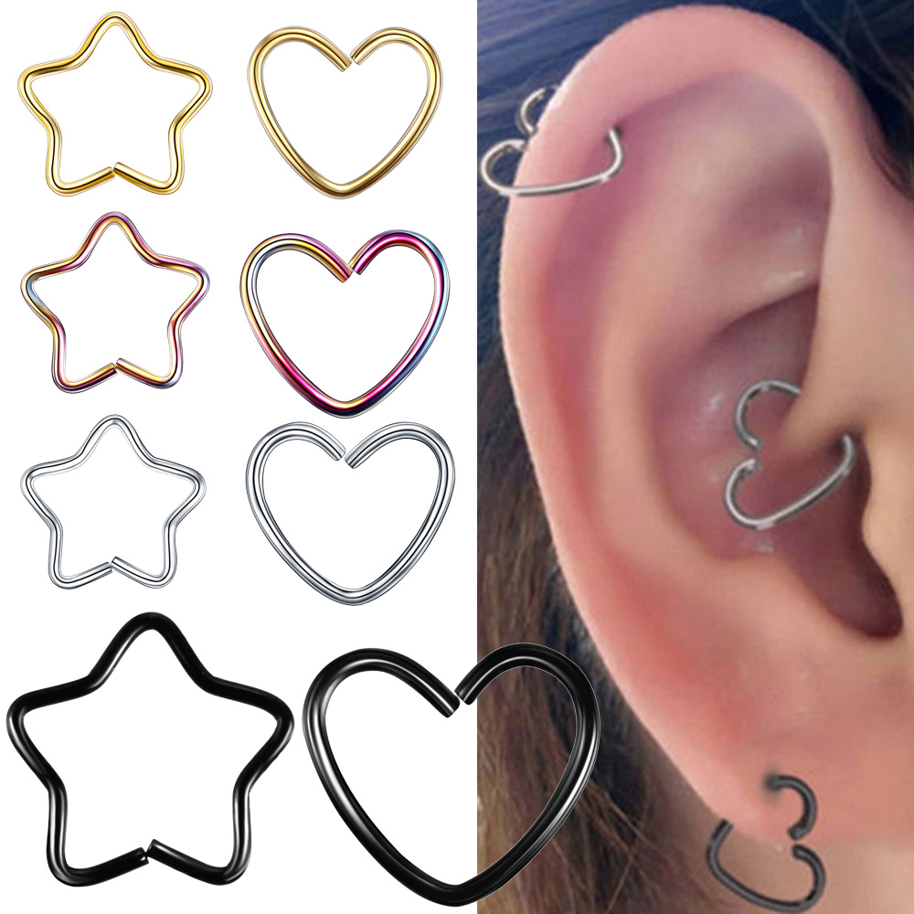 Body Jewelry Surgical Steel - Body Jewelry Surgical Steel Daith Heart
