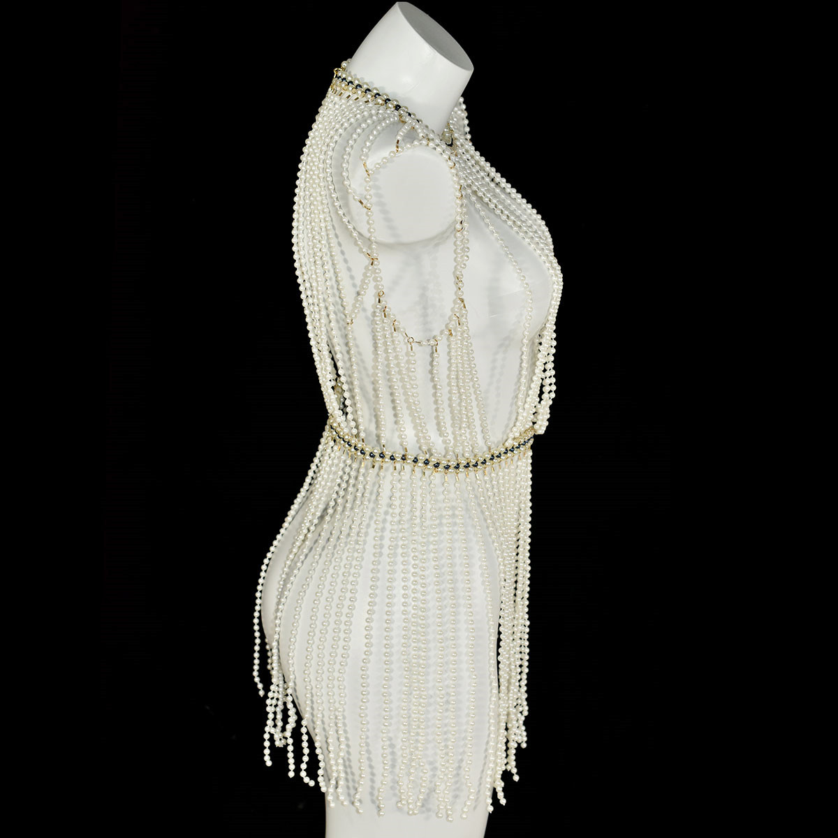 Classic Long Tasseled Faux Pea - Body Jewelry Retainers ulasan dan harga
