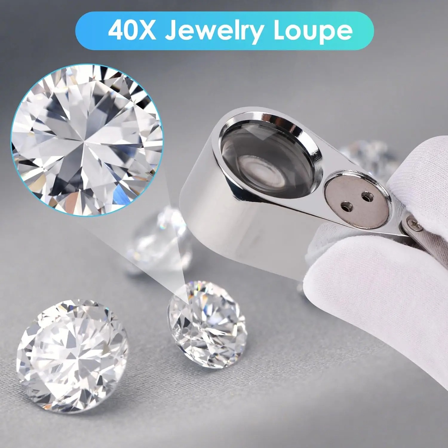 40X Illuminated Jeweler Loupe  - Body Jewelry Repair ulasan dan harga