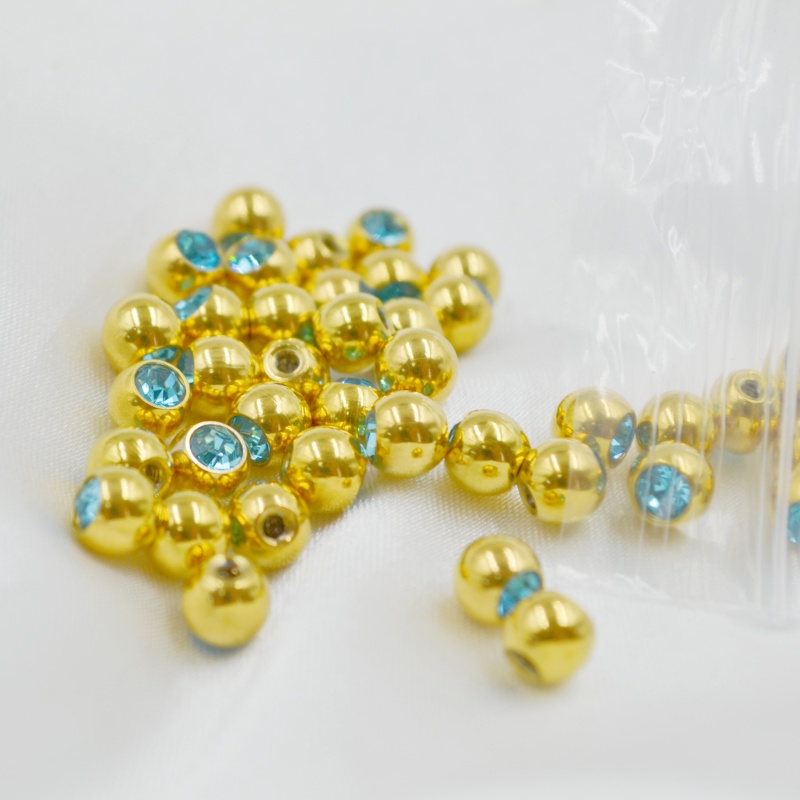 50pcs/lot Crystal Gems Ball Re - Body Jewelry Replacement Ball ulasan dan harga