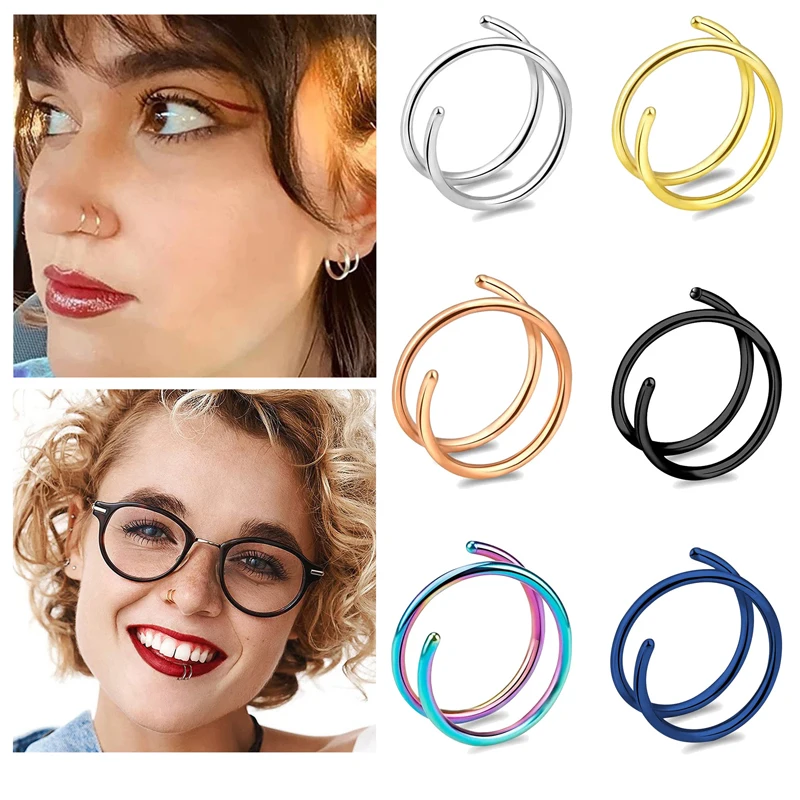 6pcs/lot 20G Stainless Steel N - Body Jewelry Surgical Steel ulasan dan harga
