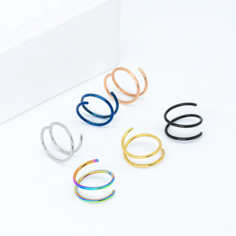 6pcs/lot 20G Stainless Steel N - Body Jewelry Surgical Steel ulasan dan harga
