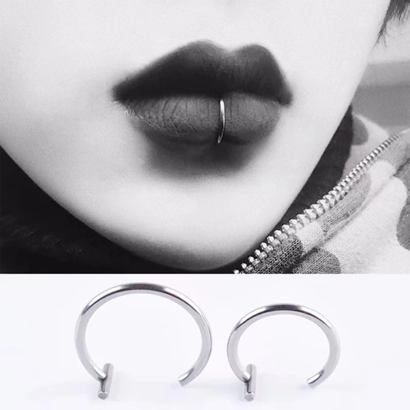 5PCS T Bar Half Huggie Cartila - Body Jewelry Surgical Steel ulasan dan harga